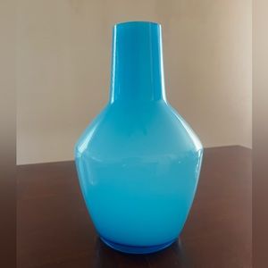 NWT ETHAN ALLEN ENSEMBLE PAINTED VASE IN BLUE